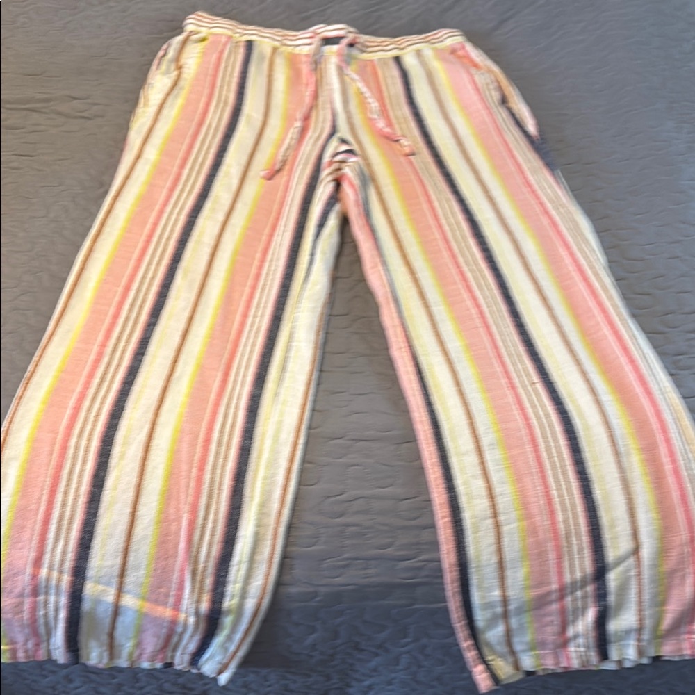 Old Navy Pink and Yellow Striped Pants